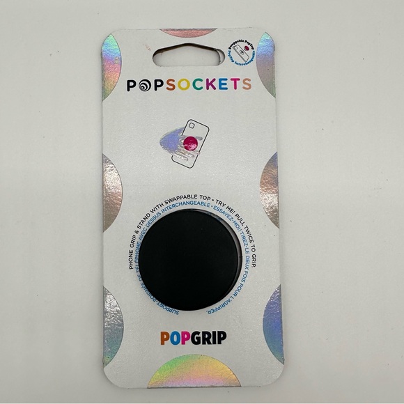 PopSockets: PopGrip with Swappable Top for Phones and Tablets - Black - Picture 6 of 7